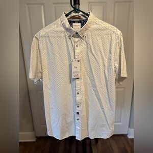 Denim & Flower White Polka Dot Short Sleeve Shirt